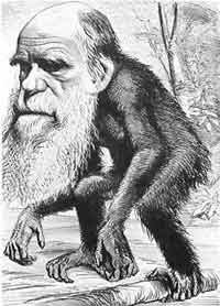 Карикатура на Дарвина