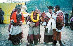Представление в честь победы воинов Бутана над тибетцами