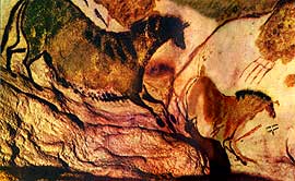 Фреска из пещеры Ласко. Франция