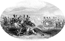 Атака британской кавалерии в битве под Балаклавой