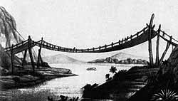 Мост через Пенипе. По рисунку Гумбольдта