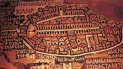 Иерусалим. Мозаика на полу церкви в Мадабе